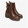 NeroGiardini Chunky Gusset Buckle Boot - Cognac Leather